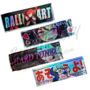 NEW JDM Anime Car Sticker Slap - Anime Girls "Hard Tuned" JDM Sticker Set - C - Picture 1 of 6