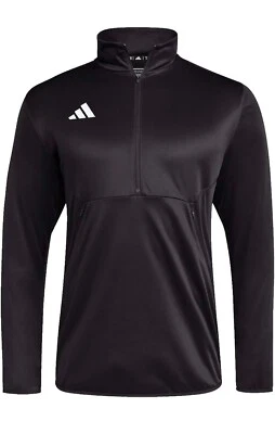 Jaqueta Adidas 6 cores lateral 21 edição equipe 1/4 zíper LS tamanhos de malha: P--3XL nova com etiquetas - Imagem 1 de 4