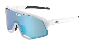 KOO Demos - Cycling Sports Sunglasses Zeiss Lens Zeiss Lens White/Turquoise - Picture 1 of 1