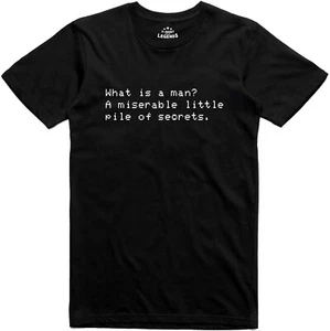 Camiseta Gamer Retro Qué es un hombre un miserable pequeño montón de secretos - Imagen 1 de 1