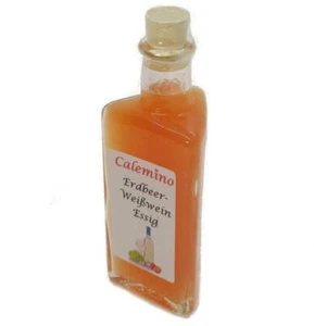 Erdbeer-Weißwein-Essig mit 16,7% frischen Erdbeeren naturtrüb 100ml - Bild 1 von 1
