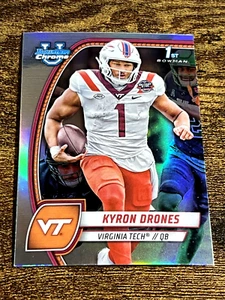 KYRON DRONES 2024 Bowman Chrome University #119 1st Silver Refractor - Picture 1 of 2