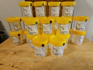 QTY 24 Fischer Parter 90ml Sterile Specimen Container w/ Cap LIQUID SHOTS CUPS - Picture 1 of 3