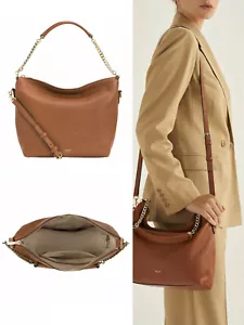 OROTON Zip Top Hobo Bag Nina Shoulder Handbag Cognac Leather NWT Dustbag - Picture 1 of 6