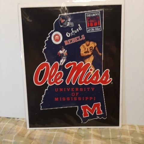 OleMiss Mississippi Rebel Football Poster / Picture About 11"x14" Cover
