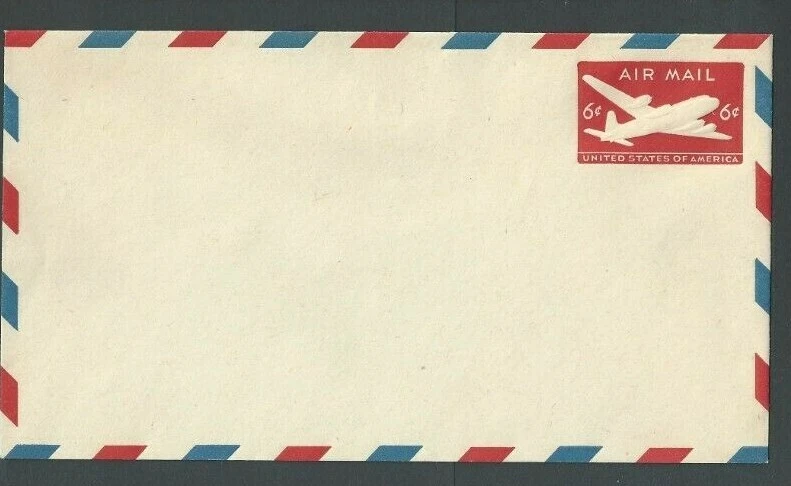 UC18 6c Carmine Mint Entire Wmk 43 Size 13 - Image 1 of 1