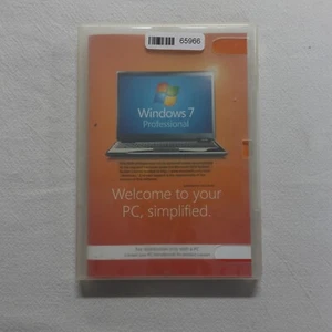 Microsoft Windows 7 Professional 64 Bit FULL Version w/ Product Key (Pre-Owned) - Picture 1 of 3