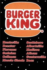 1994 Huntsville Stars Team Issue #27 Burger King Ad - NM Baseball Card