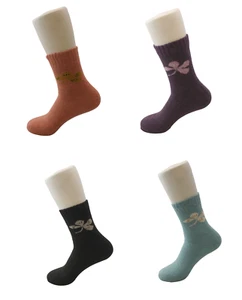 4 Pairs Women’s Wool Blend Winter Socks – Warm Cozy Crew Socks for Hiking & Cold - Picture 1 of 11