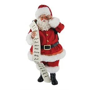 Santa's Workshop 10" Traditional List Santa, RED - Picture 1 of 1