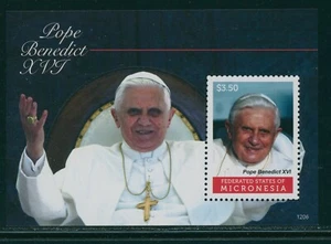 Micronesia Scott #964 MNH S/S Pope Benedict XVI CV$7+ - Picture 1 of 1