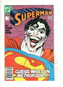 Superman #9 NM, John Byrne Cover & Art, Lex Luthor Story, The Joker, DC 1987 - Bild 1 von 2