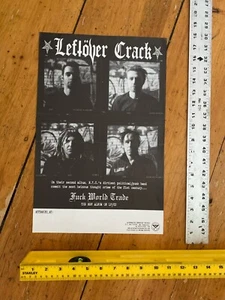 LEFTOVER CRACK F*CK WORLD TRADE CD/LP RARE RECORD STORE PROMO POSTER - Picture 1 of 3