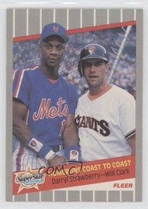 1989 Fleer Super Star Specials Will Clark Darryl Strawberry #632