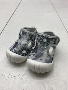 Toddler Grey White Mesh Slip On Shoes Size 1 - Picture 1 of 7