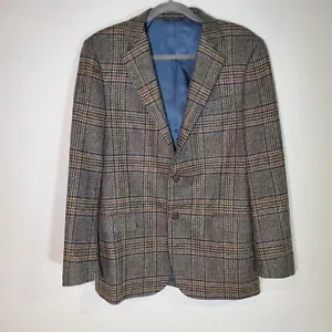 Brooks Brothers 1818 Madison Robert Noble Wool Plaid Two Button Blazer 40R - Picture 1 of 7