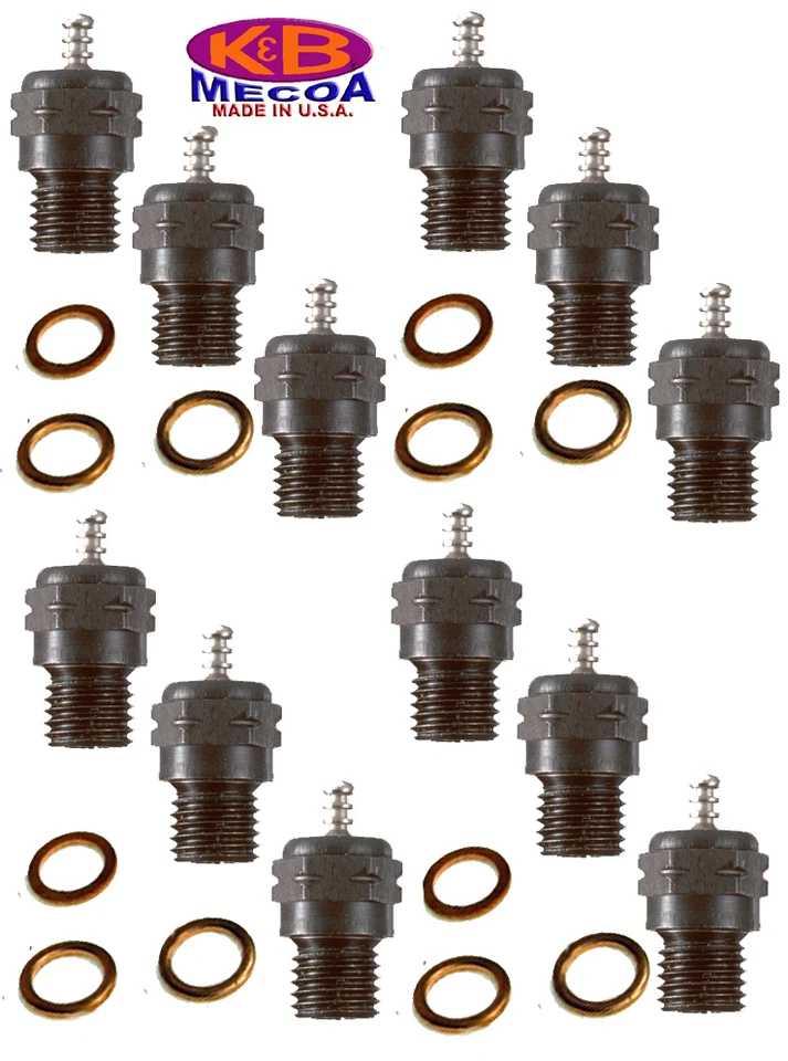 K&B 7300 LONG REACH HP GLOW PLUGS cartão de 12 --- Melhor plugue para seu motor - Imagem 1 de 1