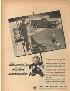 Pubblicità impianto telefonico campana 1946 - Foto 1 di 1