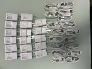Lot of 17 original Samsung fast wall chargers w/cables EP-TA50JWE/GH39-01801B - Picture 1 of 3