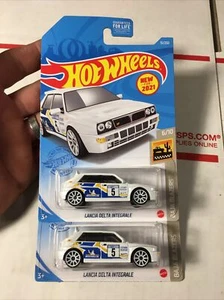 Hot Wheels 2021 Baja Blazers Lancia Delta Integrale weiß 2 Stück KOSTENLOSER VERSAND (7) - Bild 1 von 7