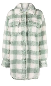 Stand Studio Wool-Blend Faux Fur Coat. Small - Picture 1 of 5