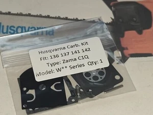 Husqvarna 136 137 141 & 142 Vergaser Reparatursatz für Zama Vergaser. Siehe Modellliste - Bild 1 von 1