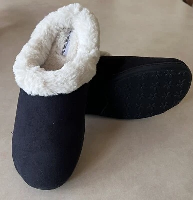 Dearfoams Microfiber Suede Memory Foam Slippers Special Edition Size 8 NIB - Image 1 of 4