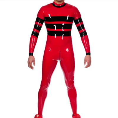 Latex Rubber Ganzanzug Cosplay Kostüm Catsuit Overall Ganzanzug Handmade - Bild 1 von 3