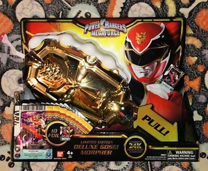 2013 SDCC BANDAI POWER RANGERS Megaforce Deluxe GOSEI MORPHER, 300 MADE 24k GOLD - Picture 1 of 11