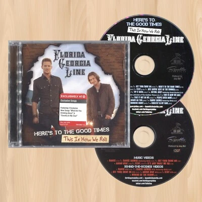 +8 BONUS TRACKS----  FLORIDA GEORGIA LINE Here's to the Good Times CD + DVD 0128 - Image 1 of 4