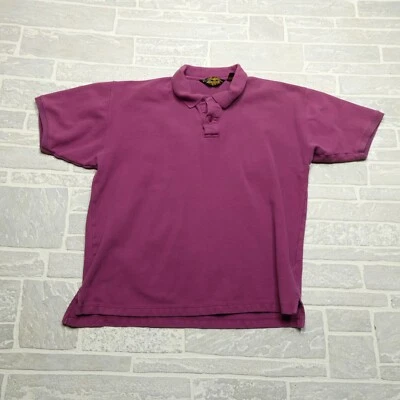 Camisa Polo DE COLECCIÓN Eddie Bauer XL Púrpura Algodón Plata E Manga Corta Rugby Foto 1 de 4