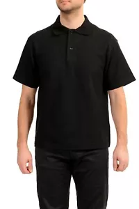 Burberry Men's Black Short Sleeve Polo Shirt US S IT 48 - Picture 1 of 6