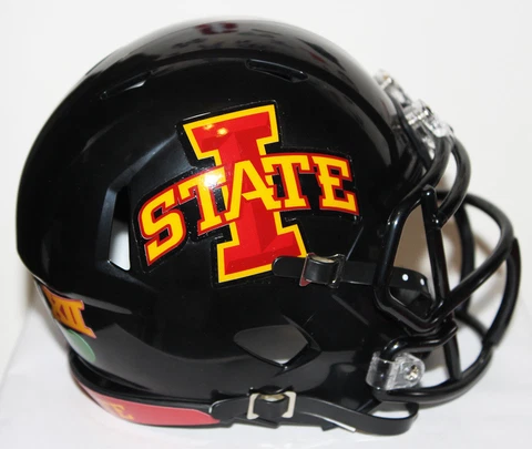 2018 Iowa State Cyclones Custom Riddell Mini Helmet vs Baylor Cover