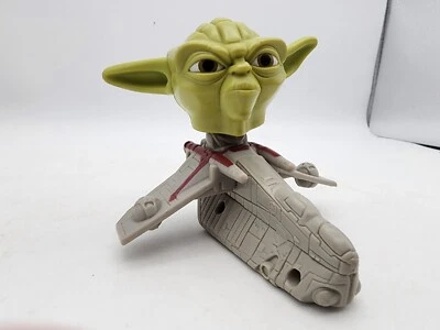 Mcdonald's 2008 Star Wars Clone Wars Yoda Bobble Head Happy Meal Toy Vtg - Image 1 of 4