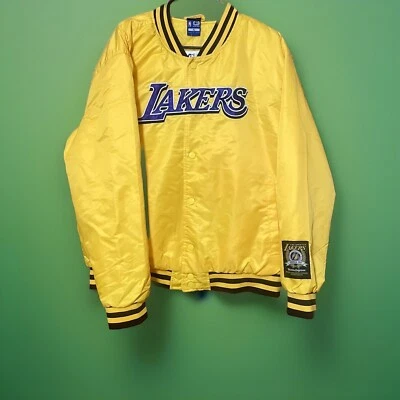 Abrigo Deportivo NBA Ultra Juego Los Angeles Lakers Logo Chaqueta Amarilla Extra Grande Foto 1 de 4