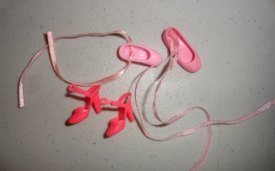 Vintage Barbie Doll / Skipper Shoe Lot Pink - Image 1 of 2