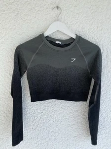 Gymshark Adapt Ombre Seamless Langarm Crop Top - Bild 1 von 2