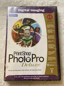 Print Shop Photo Pro Deluxe PC CDROM 2000 Digital Imaging Ver. 2 NIP Sealed New - Picture 1 of 11