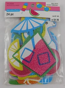 Recollections Pool-Riffic Stickers Scrapbooking Planner New Unicorn Summer - Picture 1 of 3