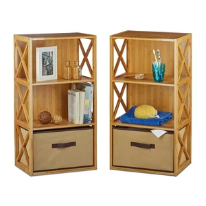 Estanteria bambu pie mueble de almacenamiento estante plegable ligero elegante - Imagen 1 de 7