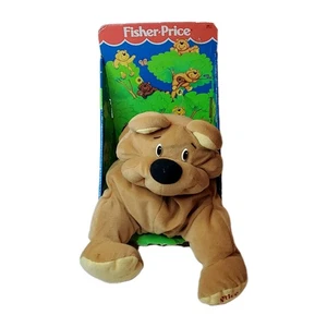De colección. Fisher Price 1993 felpa floppy bronceada Rumple Bear, nariz negra 6811 en caja - Imagen 1 de 12
