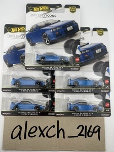 Hot Wheels 2025 Timeless Icons Nissan Skyline GT-R (BNR34) Lot Of 5 - Picture 1 of 1
