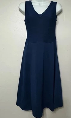 SERAPHINE MATERNITY DRESS Women’s Size 2 SLATE BLUE KNIT WORK JUMPER  NEW - Image 1 of 4