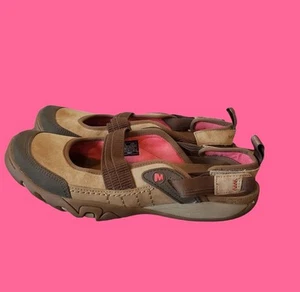 Merrell Womens Sandals Brown Hiking Mary Jane Slingback Size 6.5 Outdoors - Picture 1 of 12