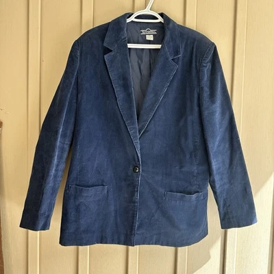 Blazer Traje Chaqueta Summerfield Vintage Pana Mujer Azul Mid Wale Academia 18 Foto 1 de 4