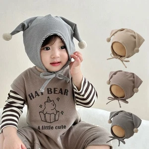 Cute Baby Fetal Cap Cat Ear Infant Bonnet Hat Newborn Beanie Hat Boys Girls - Picture 1 of 16