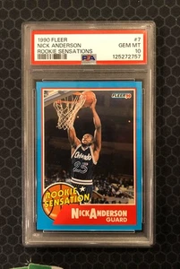 🏀 1990 Fleer Basketball Rookie Sensations #7 Nick Anderson - PSA 10 - Magic 🏀 - Bild 1 von 2