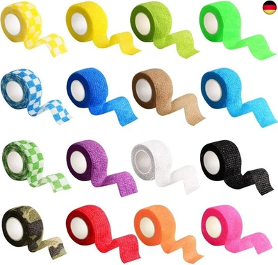 DASHUAIGE 16 Rollen Elastisch Kohäsiver Verband Selbsthaftende Bandage