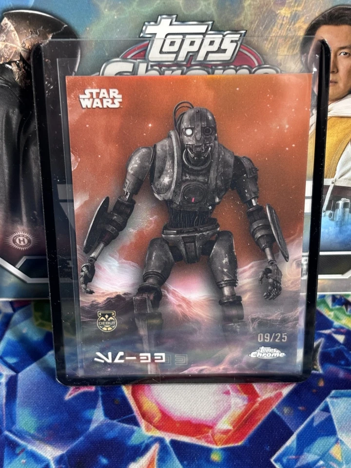 2025 Topps Chrome Star Wars SM-33 Rebel Orange Refractor /25 Debut Aurebesh - Photo 1/1