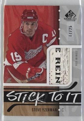 Juego usado Upper Deck SP 2024-25 17/25 Steve Yzerman #STI-SY HOF Foto 1 de 3
